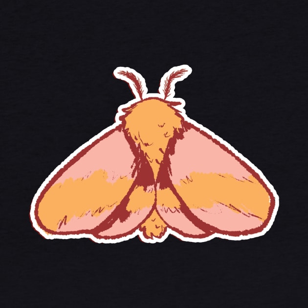 Rosy Maple Moth by Elliot HT Art